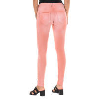 MET-Pantalon largo de felpa efecto gastado y rasgado 10DBF0772-J100 para Mujer