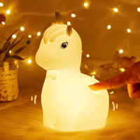 Unicornio Luz Nocturna Infantil, 7 Colores Lampara Bebe Noche, Silicona Luz Bebe Nocturna, Capacidad de la bateria1200mAh, Luz Quitamiedos Infantil Luz, Unicornios para Niñas, Conexion USB - details 4