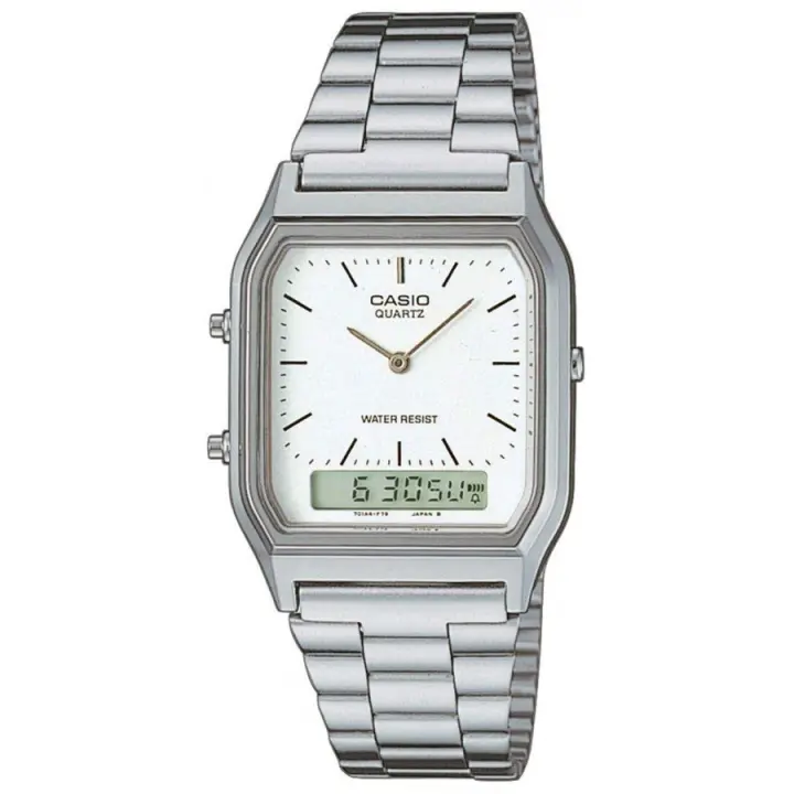 Reloj Casio Vintage Edgy AQ-230A-7D Analógico y Digital Unisex - 1