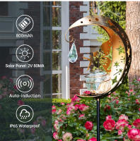 Lámpara De Jardín Solar Con Ángel Y Vaso De Vidrio Grieta Decorativo Luz De Camino Solar Fuente De Energía LED Protección IP65 - details 2