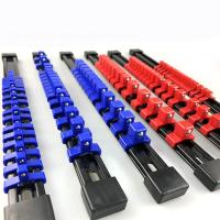 Organizador De Destornilladores 3 PCS Con Rail Negro Y Clips Rojo Azul Negro Soporte Pesado Para Herramientas De Jardín - details 3