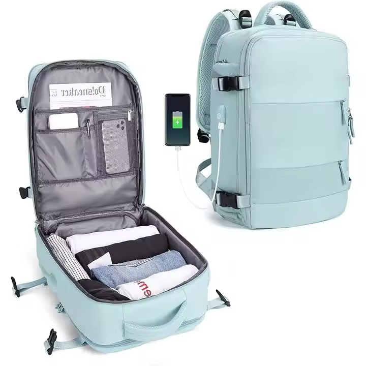 Mochara de viaje para Mujer, mochila de Transporte, mochila de senderismo, mochipa impermeable para el Aire Libre, mochara informal para la Escuela, Bolsa para computadora portátil - 1