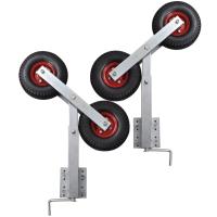 vidaXL Set de 2 soportes de doble rueda de remolque de barco 59-84 cm - details 3