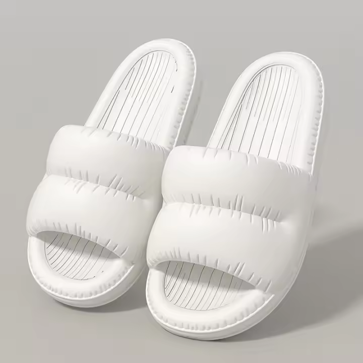 Chinelos De Verano Para Hombres Con Cordones Y Estampado Rayado Suaves Para El Baño Y La Playa Material EVA Talla True Fit - 1