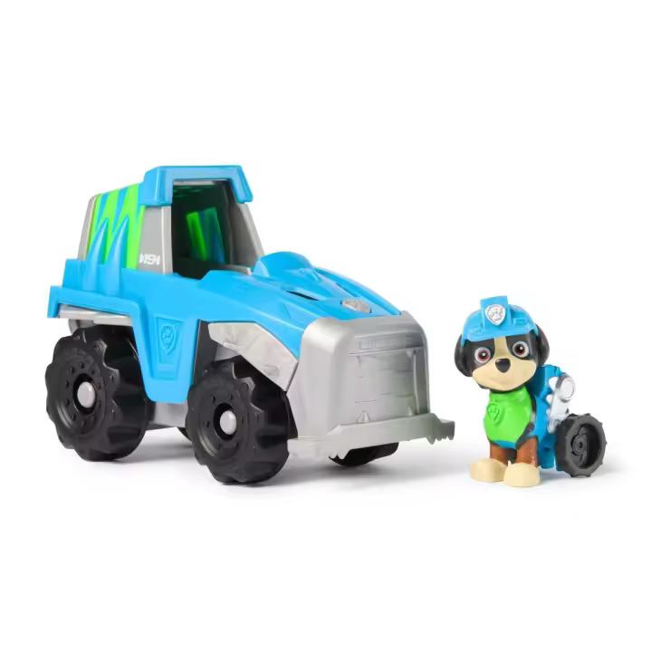 SPIN MASTER - Paw Patrol Patrulla Canina - Coche Dino Rescue + Figura Rex Coche de 15 cm con 1 Figura Rex - 6063452 - Juguetes Niños 3 Años + - 1