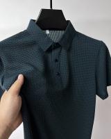 Camisa Polo Para Hombre Verano Manga Corta Seda Helada Fresca Y Transpirable Antisudoración Estilo Casual Negocios - details 16