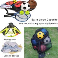 Bolsa Deportiva De Malla Grande Con Correa Y Cordón Para Almacenar Equipamiento De Baloncesto Voleibol Béisbol Y Natación - details 13