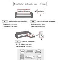 Funda De Sofá Elástica De Poliéster Plain Polar Fleece Para Sala De Estar Estilo Sencillo Jacquard Protección Del Sofá Largo Y Módulo - details 1
