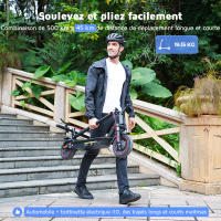 Patinete eléctrico plegable iScooter i10 - Ruedas de 10" - Adulto - 650 W, 4 velocidades, autonomía de 40-45 km, batería de 15 Ah - details 6