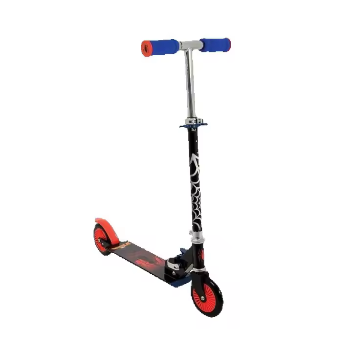 scooter plegable Spider-man de 2 ruedas,con estructura metálica, con gráficos únicos y de vanguardia, con manillar regulable en altura,,cm,fespu - 1