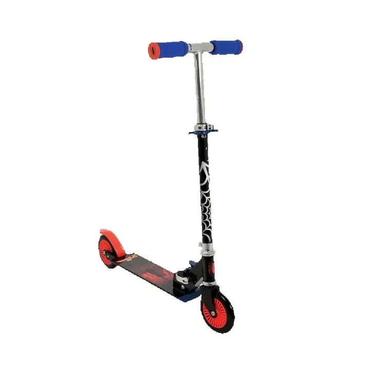 scooter plegable Spider-man de 2 ruedas,con estructura metálica, con gráficos únicos y de vanguardia, con manillar regulable en altura,,cm,fespu - 1
