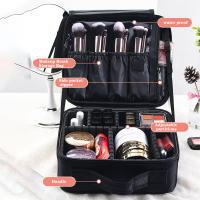 Estuche De Maquillaje YANZA Para Mujer Caja De Organización De Cosméticos Estuche De Viaje Para Brochas Y Manicura Estilo Fashion Cierre De Cremallera Material Oxford - details 2