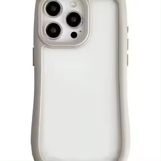 Funda para iPhone con orejas de gato 3D, transparente, a prueba de golpes, protección completa, para niñas y mujeres (gris, iPhone 16 Pro) - 1