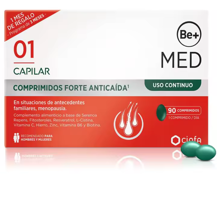 CINFA BE+ MED CAPILAR ANTICAIDA CONTINUO  90 COMP - 1