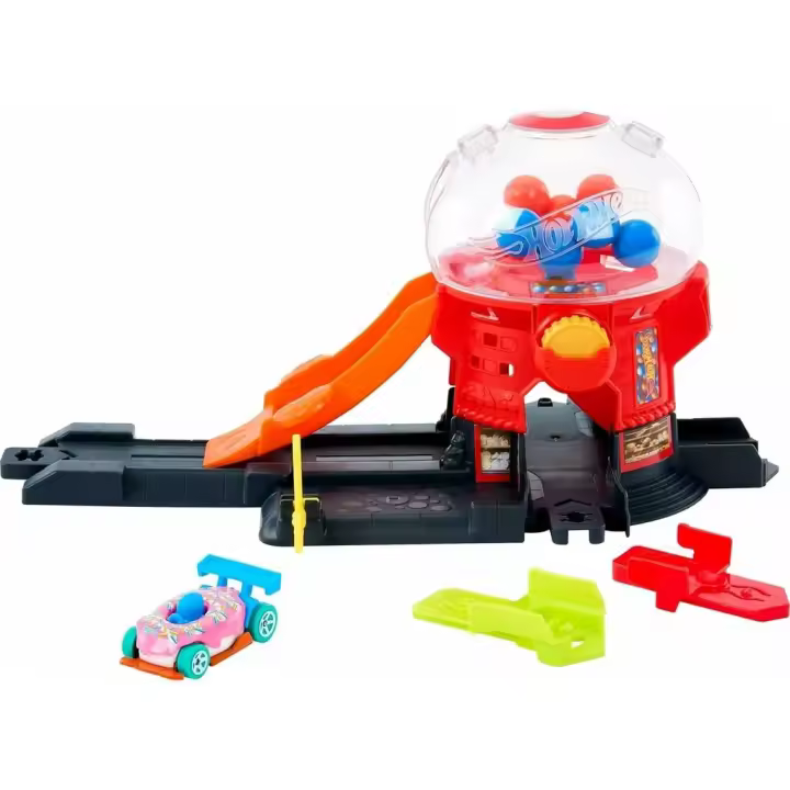 Hot Wheels City Tienda de Bolas de Regalo Circuito para coches Mattel - 1