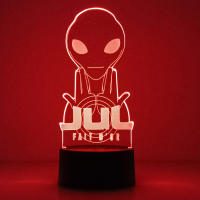 Lámpara De Mesa Colorida Anime 3D Julien Mari Para Decoración De Habitación Infantil Y Escritorio De Oficina Regalo Rapper Jul - details 1