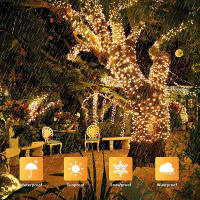 Luces LED Solares Para Jardín Y Fiesta Navideña Cadena De Luces De Hadas Impermeables 8 Modos 12M Decoración De Año Nuevo - details 1
