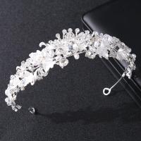 Diadema De Crystals Y Perlas Plateadas Para Mujer Tiara De Novia Con Flor Y Rhinestone Accesorios De Cabello Para Fiesta Y Boda Joyería Adulto - details 6