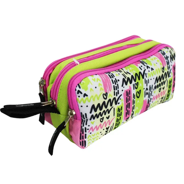 Estuche Escolar Starplast con 3 Cremalleras y 3 Compartimentos - 1