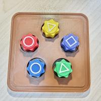 Juego Tradicional Coreano De Piedras De Tiro Gonggi 5pcs Divertido Juego De Coger Piedras Entrenamiento De Coordinación Mano-Cerebro Adorno De Escritorio - details 4