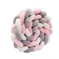 Protector De Cuna Para Bebé Con Nude Y Trencita Almohadilla De Cojín Anticolisión Decoración De Habitación Infantil 1M/2M/3M/4M - details 0