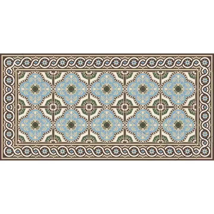 VINILIKO, Alfombra de vinilo Diva, estilo azulejos hidraúlicos - 1