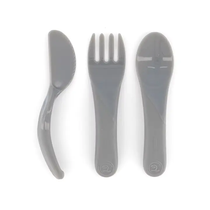 Twistshake Set Cubiertos Aprendizaje +6M Gris - 1