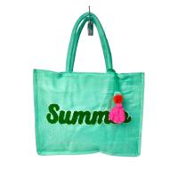 MEJORADA - Bolso de  Mujer Bordado 'SUMMER', con Borla - Playa para Diario - Color Vivo - 42cm*34*14cm - details 6