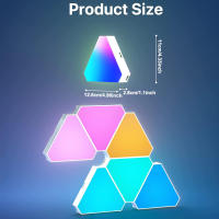 Lámparas De Triángulo USB Bluetooth 5V WiFi Luz LED RGB Para Ambiente De Juego Y Dormitorio Sincronización De Música Lámparas Mágicas Rítmicas - details 5