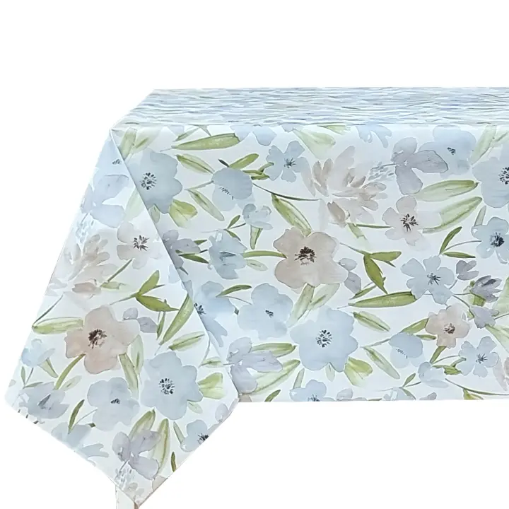 Mantel Rectangular Multicolor de PVC Hule para Decoración de Mesa - 1