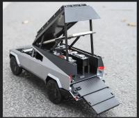Modelo De Coche De Aleación Tesla Cybertruck 1:24 Con Sonido Y Luz Vehículo De Juguete Para Niños Coleccionable Regalo De Cumpleaños - details 16