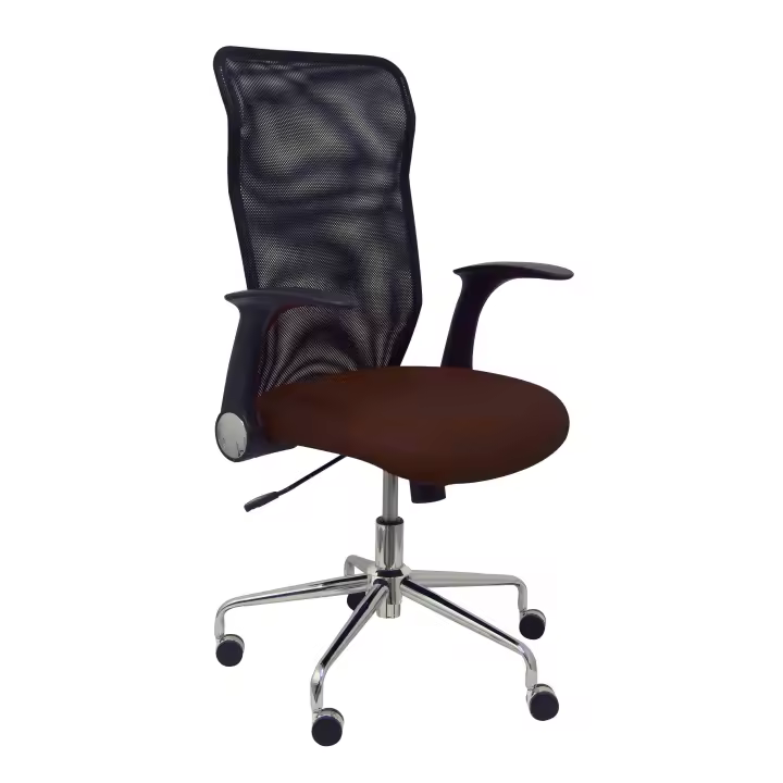 Piqueras Y Crespo Silla de Oficina Ergonómica con Brazos Retráctiles y Respaldo de Malla - 1