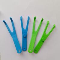 Porta Algodón Dental Reutilizable Herramienta De Higiene Oral Limpiador De Dientes Interdentales Auxiliar De Flosser Blanco Para Adultos - details 1