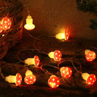 Luces LED De Hongo Con 20 Leds Para Decoración De Interior Y Ambiente Navideño Fuentes De Alimentación USB/Batería Regalo De Fiesta - details 7