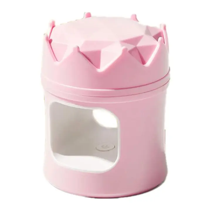 Mini lámpara de uñas de gel UV portátil, secador de uñas con recenga type C para Salón de manicura Casera, interior de 6 LEDs, color rosa - 1