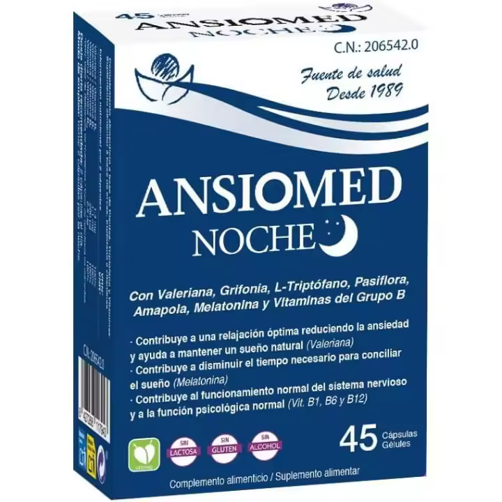 Bioserum ANSIOMED NOCHE 45 Cápsulas Ayuda a conciliar el sueño - 1