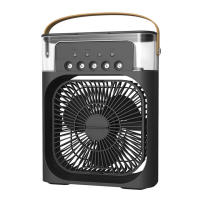 Ventilador de aire acondicionado portátil, minienfriador de aire evaporativo, con luces Led de 7 colores, temporizador de 1/2/3 horas, 3 velocidades de viento - details 1