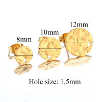 10pcs Postes De Aretes Redondos De Acero Inoxidable Para DIY Joyería De Pendiente Colgante Accesorios De Fabricación De Joyas - details 4