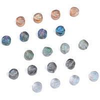 10pcs Hileras De Cuentas De Vidrio Coloreadas Con Espalda De Rosa Accesorios Para Hecho a Mano Pulseras Y Collares DIY - details 6
