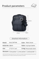 Bullcaptain-Bolso de hombro informal para hombre, bandolera de negocios de alta calidad, de cuero de vaca, Mini bolsillo de gran capacidad - details 7