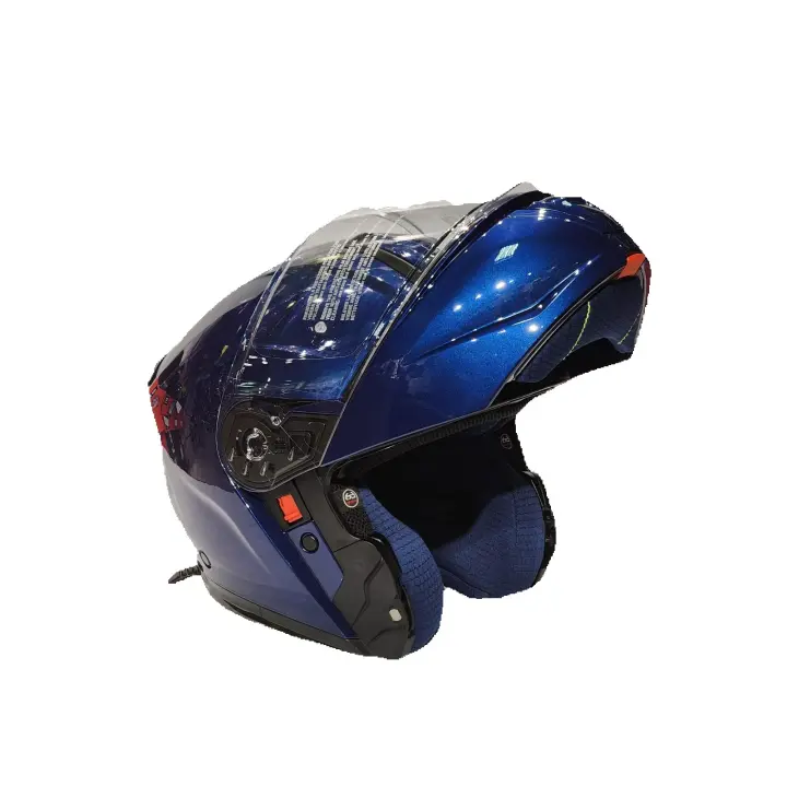 Casco Modular KAPPA KV50 azul brillo metalizado, doble homologacion - 1