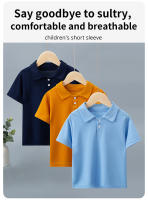 Camisa POLO Para Niños Y Niñas De Color Sólido Moda Deportiva Casual Con Mangas Cortas Cómoda Para Verano Talla True Fit - details 20