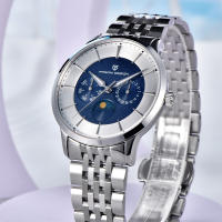 Reloj De Cuarzo Para Hombre PAGANI DESIGN 2025 Multifuncional 40MM Vidrio De Zafiro Resistente Al Agua 100M Fase Lunar Estilo Business - details 14