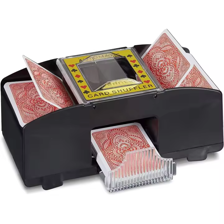 Barajador de Cartas, Mezclador de Cartas Máquina Mezcladora de Barajador Mezclador de Tarjetas Barajador de Cartas Automatico Cartas Poker Barajadora Juego de Mesa - 1