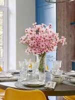 Bouquet De 40 Cm De Flor De Cerezo Artificial Para Decoración De Bodas Y Fiestas DIY Decoración De Hogar Para Sala De Estar Y Comedor En Vaso - details 2