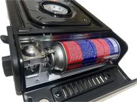 Cocina Portátil de Gas Butano con Maletín | Estufa Cassette para Camping, Barbacoas, Picnic, Cocina Exterior (sin botella de gas) - Qbak - details 2