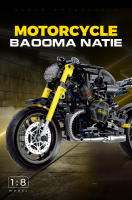 Bloques De Construcción Técnicos Clásicos Para Motocicleta Juguete De Montaje De Motocicleta Duke Harleys Locomotora Carril Racer Para Niños Regalo - details 8