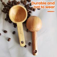 Cuchara de madera para café en madera de haya, para medir granos de café, granos enteros, granos molidos o té, 15 ml - details 3