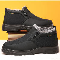 Zapatos De Piel De Peluche Para Hombre Invierno Antideslizantes Impermeables Cómodos Casual Plataforma Plana Talla True Adultos - details 6