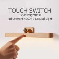 Lámpara De Pared Sin Cable Con Espejo Y Luz LED Ajustable Iluminación De Lectura Diseño Moderno Para Dormitorio Y Sala - details 6
